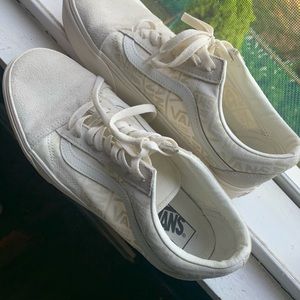 vans platform cream
